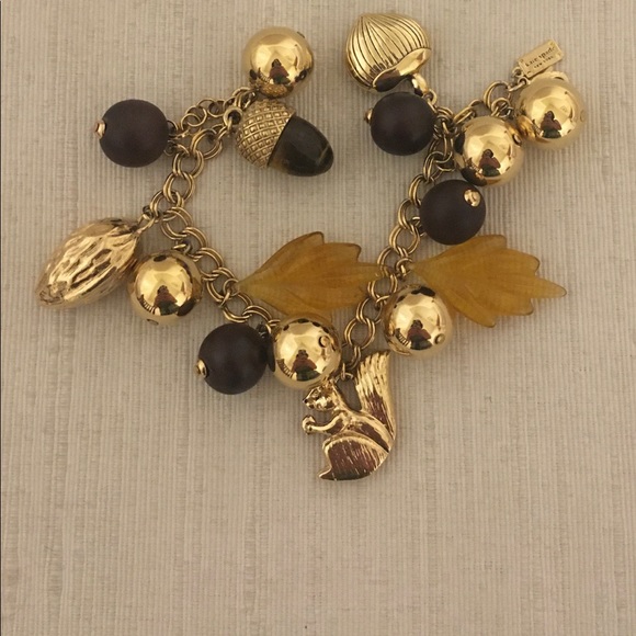 NWOT Kate Spade Squirrel Charm Bracelet